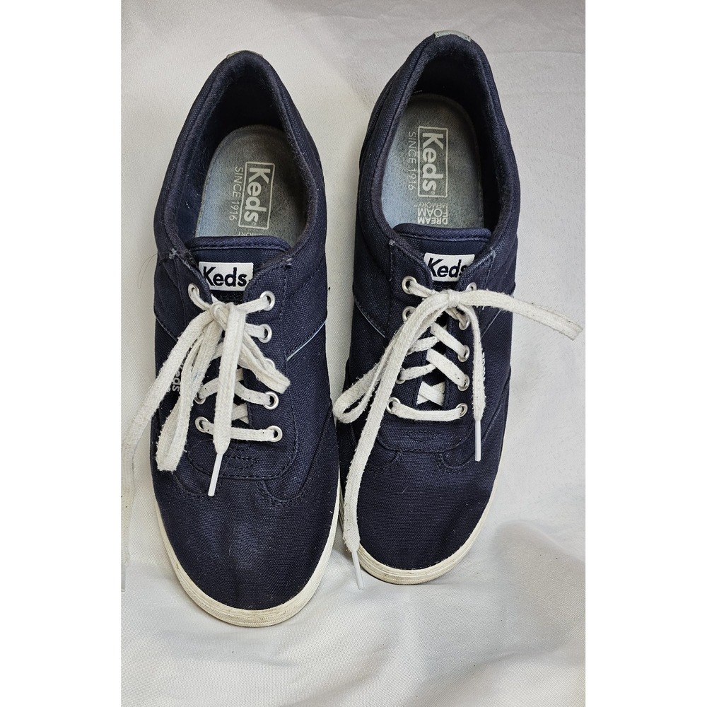 Ked Women's Navy Lace Up Dream Foam Memory Size 8